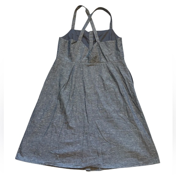 Madewell Women's Size 16 Chambray Tank Button Front Midi Dress EUC $118 L3316 - Picture 3 of 5